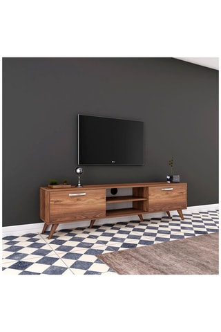 Meuble TV 2 abattants - 180 x 48,6 x 35 cm