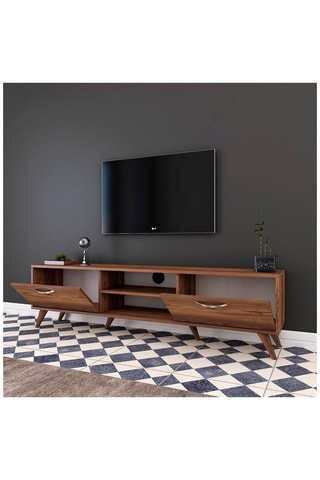 Meuble TV 2 abattants - 180 x 48,6 x 35 cm