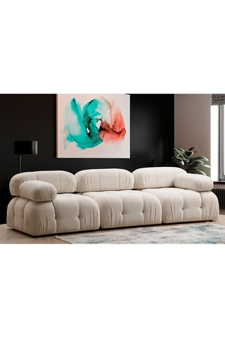 Fauteuil Bubble - Crème - Revêtement en tissu