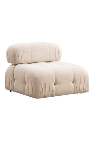 Fauteuil Bubble - Crème - Revêtement en tissu