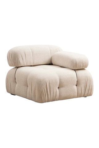 Fauteuil Bubble - Crème - Revêtement en tissu