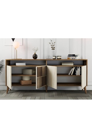 Buffet 4 portes Milan - 180 x 78,6 x 35 cm
