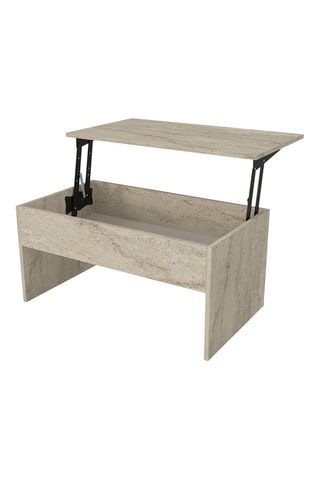 Table basse coffre Akilli - 90 x 44,8/67,6 x 52 cm