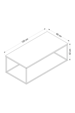Table basse - 120 x 60 x 42 cm
