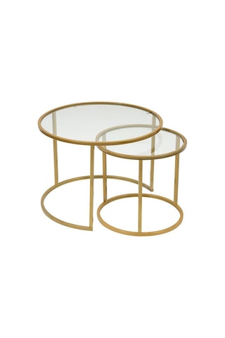 Table basse en verre Belarus - 60 x 43 x 60 cm