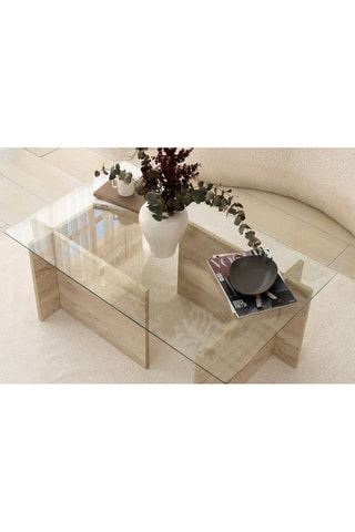 Table basse en verre New Escape - 105 x 40 x 65 cm