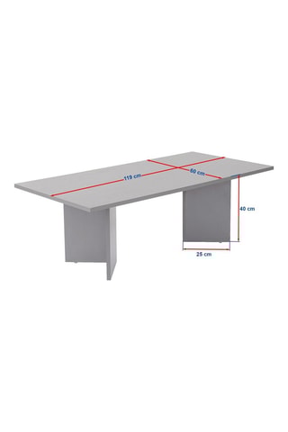 Table basse Sable - 119 x 39,8 x 60 cm