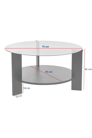 Table basse Clara - 75 x 75 x 40 cm