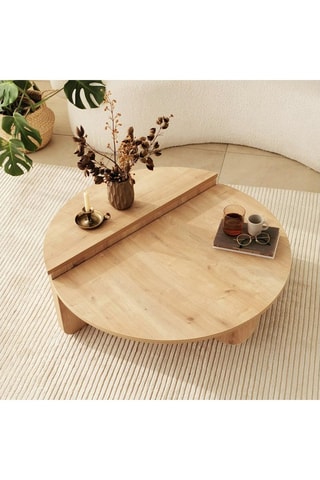 Table basse - Structure en bois - 90 x 60 x 30 cm - 85 x 35 x 30 cm