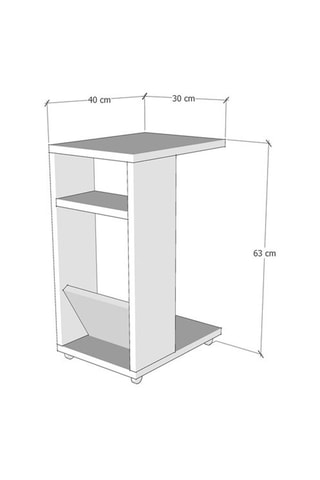 Table d'appoint - 30 x 63 x 40 cm