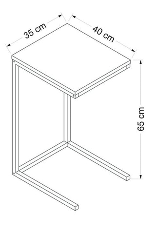 Table d'appoint - 35 x 65 x 40 cm