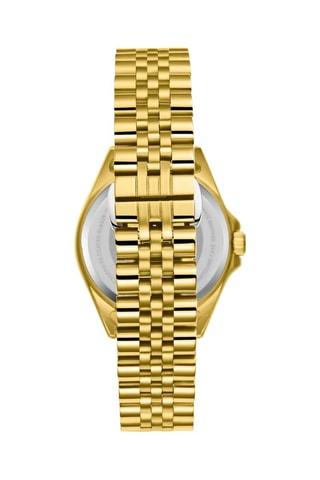 Metalen Quartz Horloge met Diamant - Tachymeter