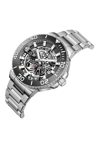 Automatisch Metalen Quartz Horloge - Chronograaf - Zilverkleurig en Zwart