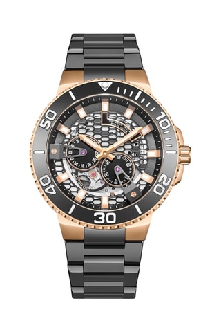 Metalen en Roséverguld Automatisch Quartz - Chronograaf 