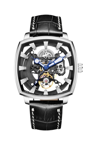 Automatisch Leren Horloge - Zwart en Zilverkleurig