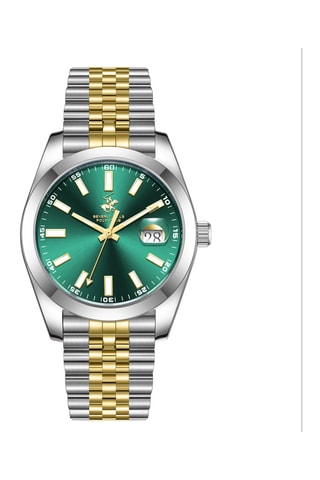 Doublé Geelgoud Ion Quartz Horloge