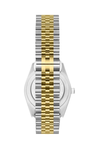 Doublé Geelgoud Ion Quartz Horloge