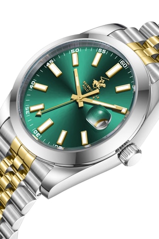 Doublé Geelgoud Ion Quartz Horloge