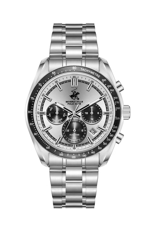 Metalen Quartz Horloge met Keramiek - Tachymeter