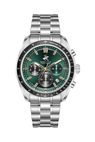 Metalen Quartz Horloge met Keramiek - Tachymeter