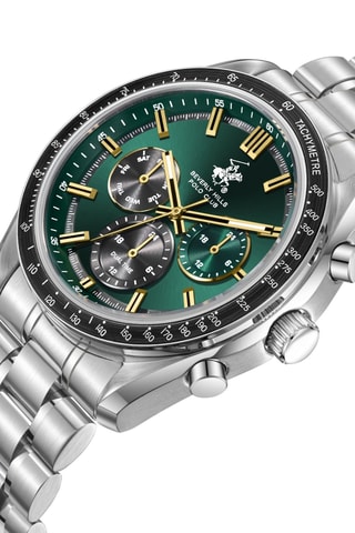Metalen Quartz Horloge met Keramiek - Tachymeter