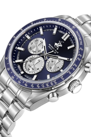 Metalen Quartz Horloge met Keramiek - Tachymeter