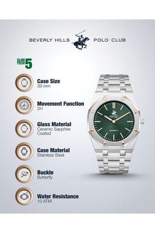 Metalen Quartz Horloge met Keramiek