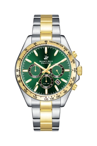 Metalen, Keramisch en Doublé Geelgoud Ion Zilver Quartz Horloge