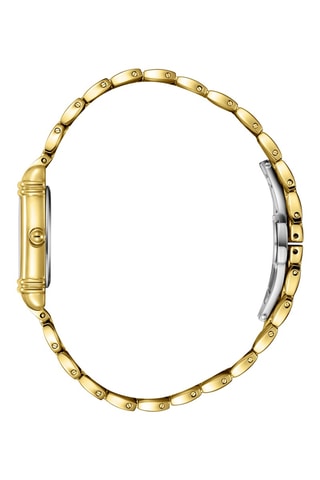 Keramische en Doublé Geelgoud Ion Quartz Horloge