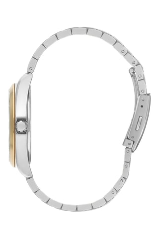 Metalen Quartz Horloge met Diamant