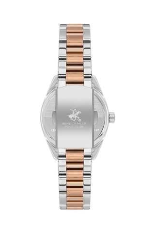 Keramische en Doublé Roségoud Ion Quartz Horloge met Diamant
