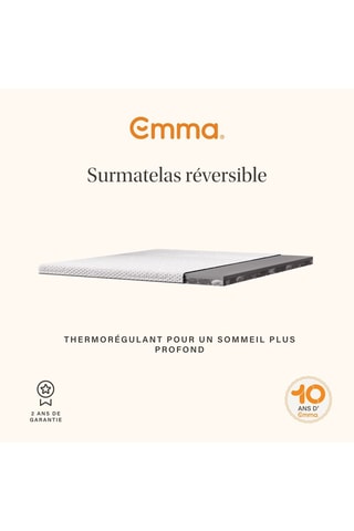 Ensemble protège-matelas Emma et surmatelas Premium Emma