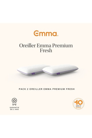 2 oreillers Premium Fresh Pillow Emma