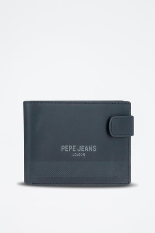Portefeuille en cuir Deep - Bleu marine