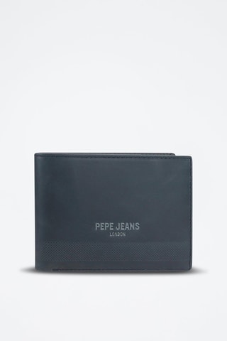 Portefeuille en cuir Deep - Bleu marine