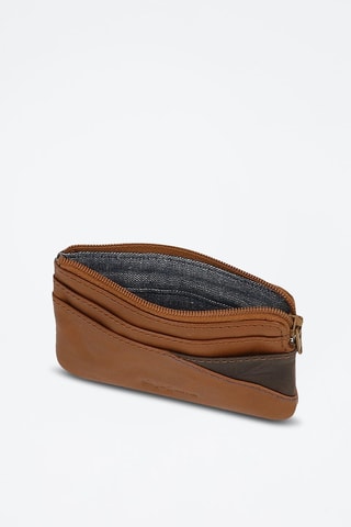 Porte-monnaie en cuir Striking - Marron