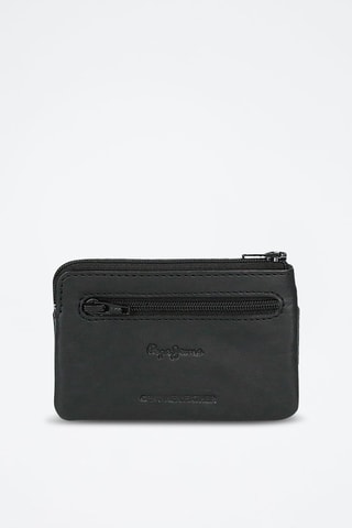 Porte-monnaie en cuir Chief - Noir