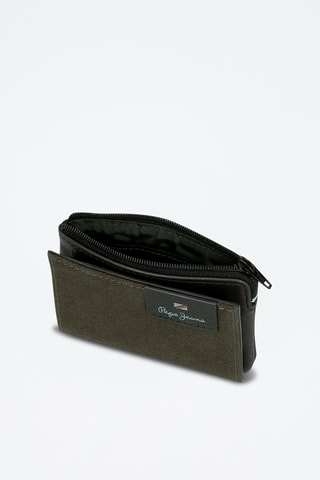 Porte-monnaie en cuir Hilltop - Vert foncé