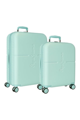 Valise cabine et valise semaine Pepe Jeans - Bleu clair