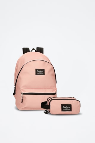 Sac à dos et trousse Aris Evergreen - Rose