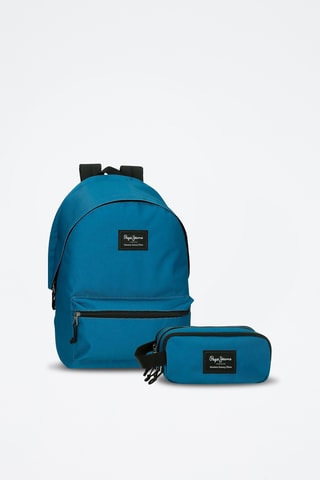 Sac à dos et trousse Aris Evergreen - Bleu