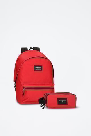  Sac à dos et trousse Aris Evergreen - Rouge