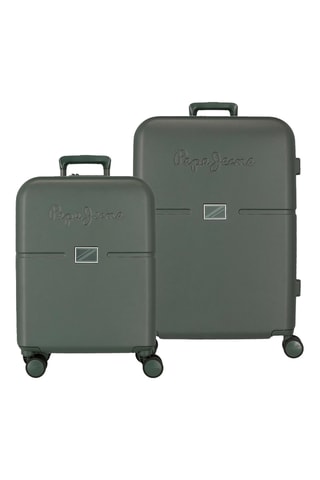 Valise cabine et valise semaine Pepe Jeans - Vert foncé
