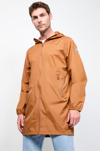 Coupe-vent long à capuche Stockholm - Caramel