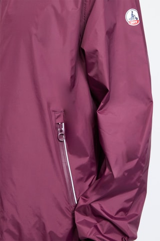 Coupe-vent long à capuche Stockholm - Aubergine