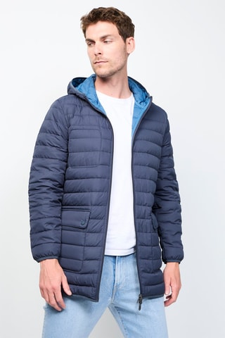 Parka réversible à capuche 2-en-1 Gobi - Bleu marine et indigo