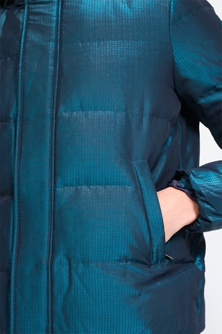 Doudoune à capuche Happy - Bleu canard