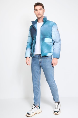 Doudoune tie and dye Okinawa Frost - Bleu clair