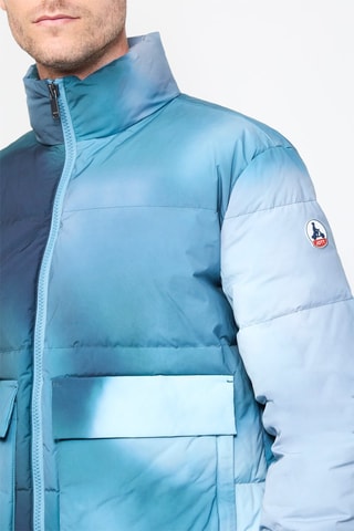 Doudoune tie and dye Okinawa Frost - Bleu clair