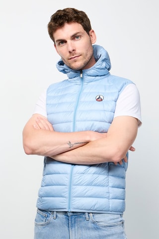 Doudoune sans manches à capuche Pat - Bleu clair